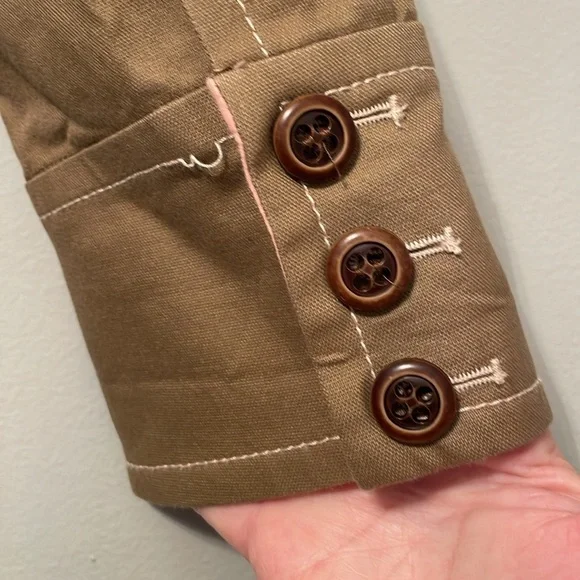 BEBE JACKET CAMEL SIZE 8 - Picture 9 of 10